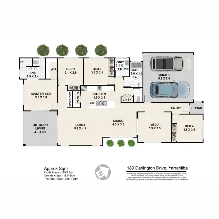 Floorplan of Homely house listing, 189 Darlington Drive, Yarrabilba QLD 4207
