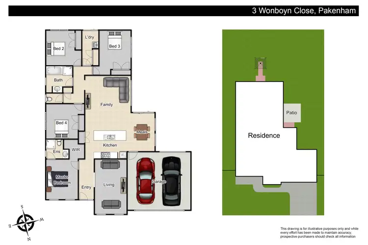 Floorplan of Homely house listing, 3 Wonboyn Close, Pakenham VIC 3810