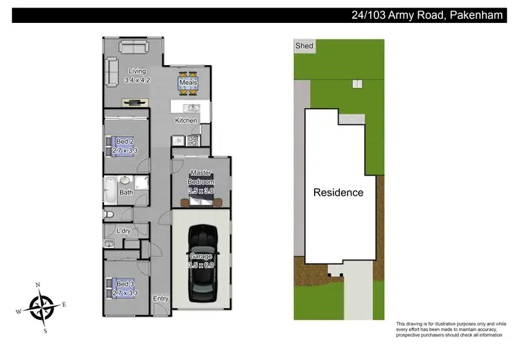 Floorplan of Homely unit listing, 24/103 Army Road, Pakenham VIC 3810