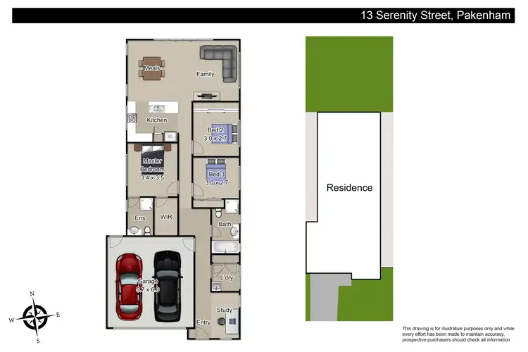 Floorplan of Homely house listing, 13 Serenity Street, Pakenham VIC 3810