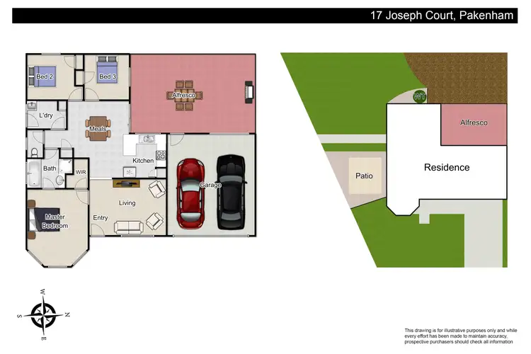 Floorplan of Homely house listing, 17 Joseph Court, Pakenham VIC 3810