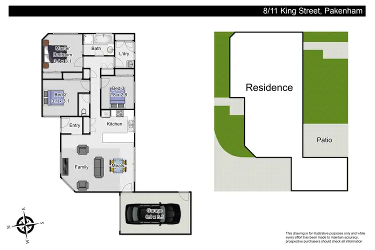 Floorplan of Homely unit listing, 8/11 King Street, Pakenham VIC 3810