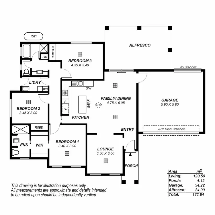 Floorplan of Homely house listing, 1A Tarpeena Avenue, Windsor Gardens SA 5087
