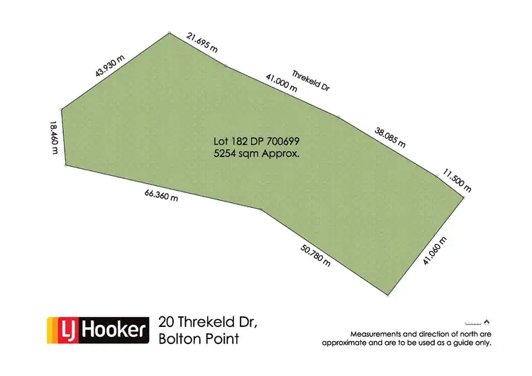 Floorplan of Homely land listing, 20 Threlkeld Drive, Bolton Point NSW 2283
