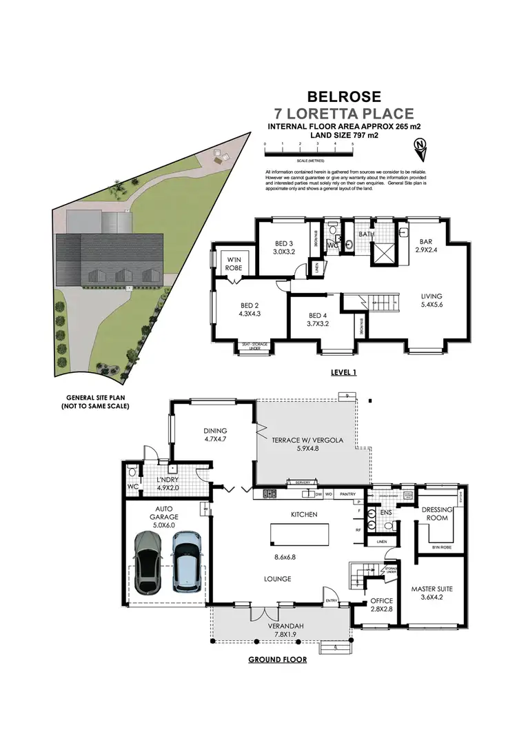 Floorplan of Homely house listing, 7 Loretta Place, Belrose NSW 2085
