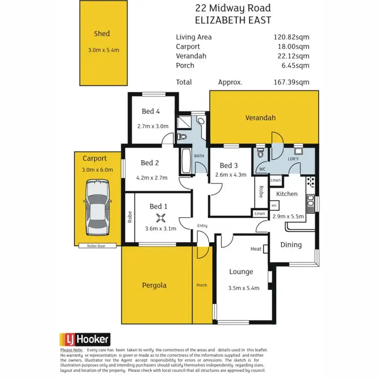 Floorplan of Homely house listing, 22 Midway Road, Elizabeth East SA 5112