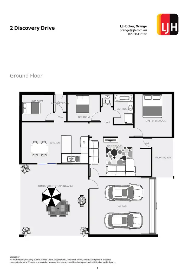 Floorplan of Homely house listing, 2 Discovery Drive, Orange NSW 2800
