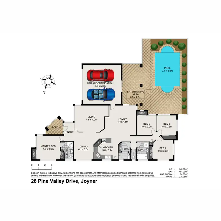 Floorplan of Homely house listing, 28 Pine Valley Drive, Joyner QLD 4500