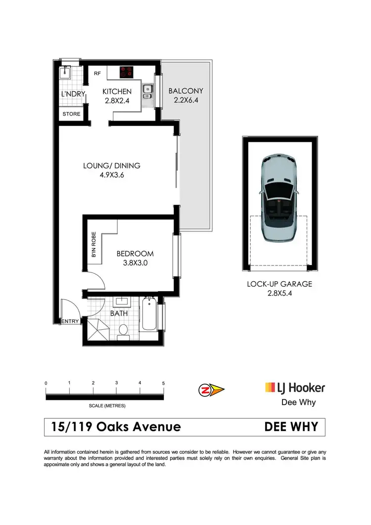 Floorplan of Homely unit listing, 15/119 Oaks Avenue, Dee Why NSW 2099