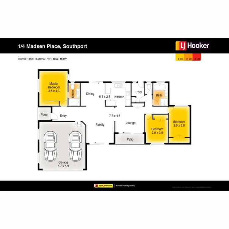 Floorplan of Homely villa listing, 1/4 Madsen Place, Southport QLD 4215
