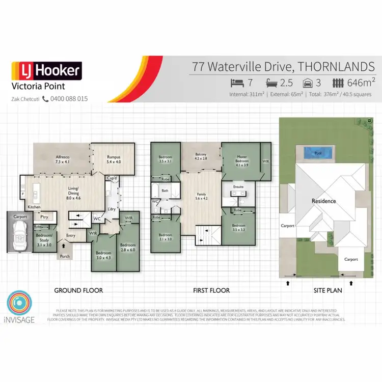Floorplan of Homely house listing, 77 Waterville Drive, Thornlands QLD 4164