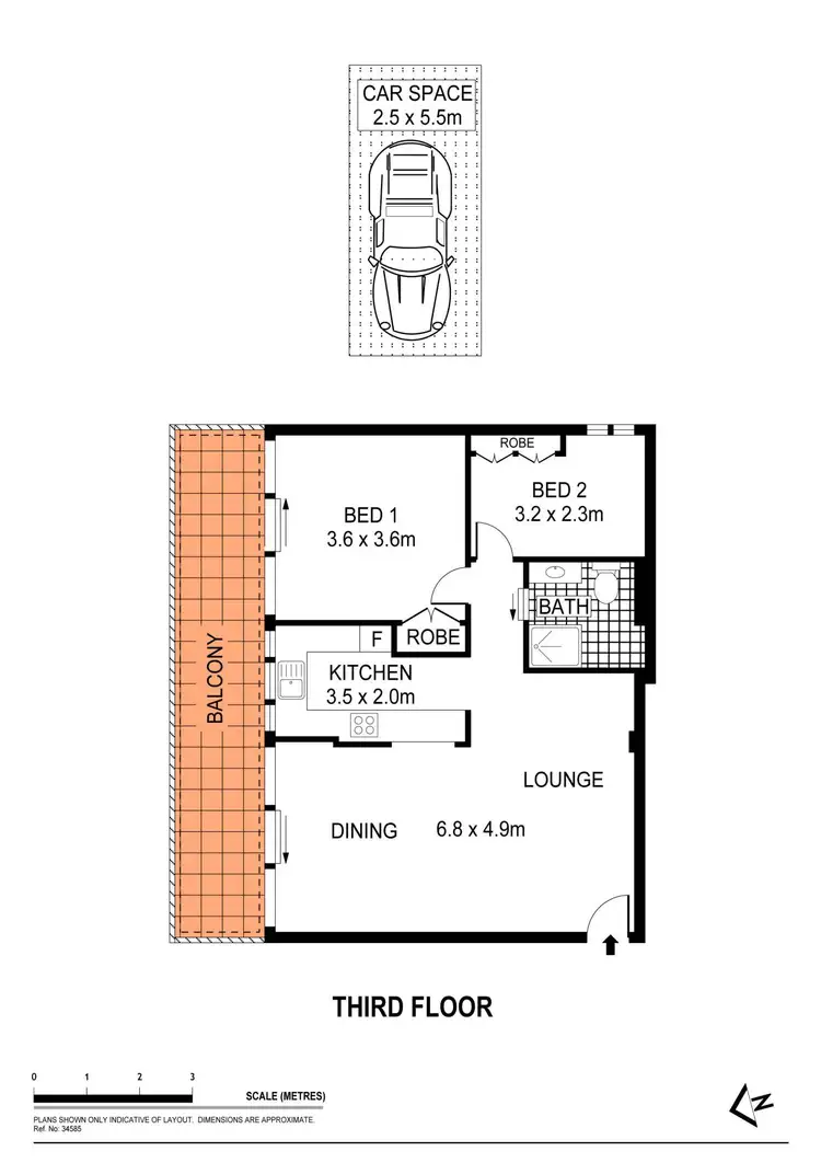 Floorplan of Homely apartment listing, 12/20 Boronia Street, Kensington NSW 2033