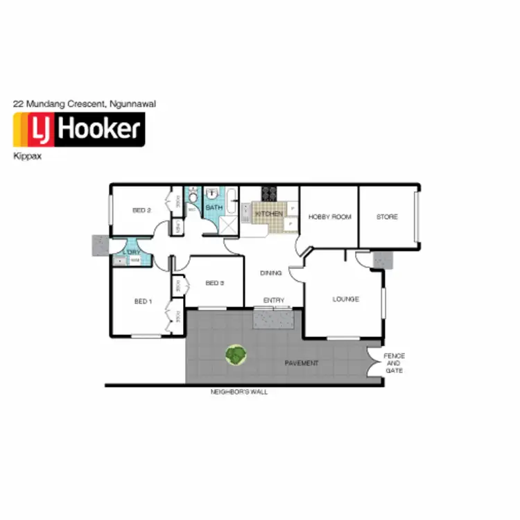 Floorplan of Homely house listing, 22 Mundang Crescent, Ngunnawal ACT 2913