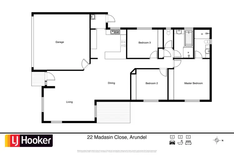 Floorplan of Homely house listing, 22 Madasin Close, Arundel QLD 4214