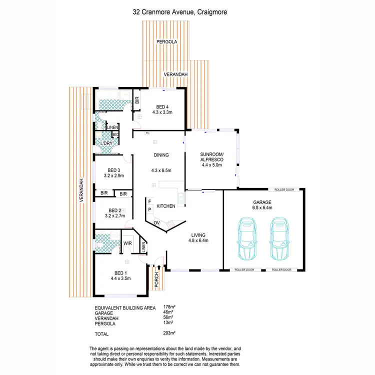 Floorplan of Homely house listing, 32 Cranmore Avenue, Craigmore SA 5114