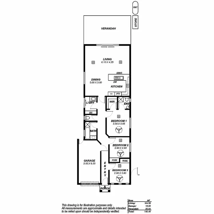 Floorplan of Homely house listing, 3 Southern Terrace, Holden Hill SA 5088