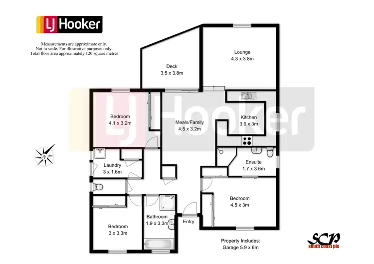 Floorplan of Homely townhouse listing, 3a Crest Crescent, Moruya Heads NSW 2537