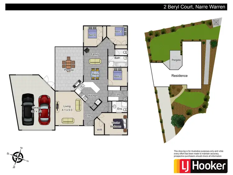Floorplan of Homely house listing, 2 Beryl Court, Narre Warren VIC 3805