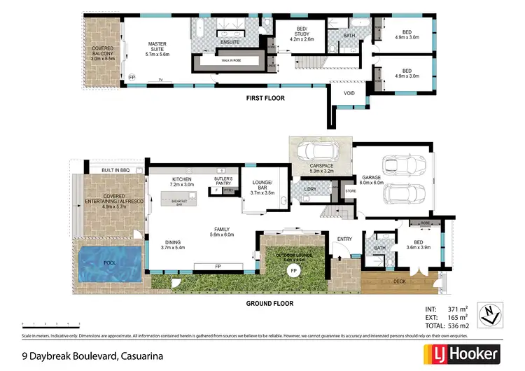 Floorplan of Homely house listing, 9 Daybreak Boulevard, Casuarina NSW 2487