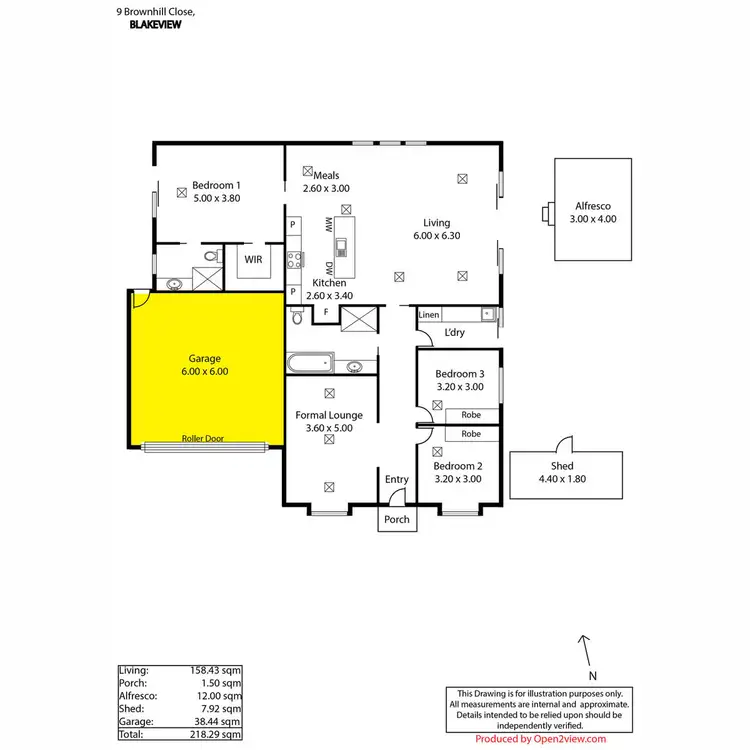Floorplan of Homely house listing, 9 Brown Hill Close, Blakeview SA 5114