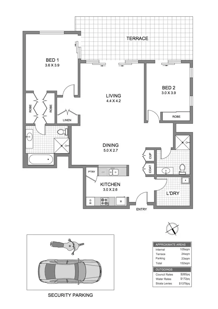 Floorplan of Homely apartment listing, 52/1 Juniper Drive, Breakfast Point NSW 2137