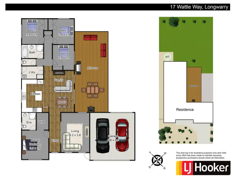 Floorplan of Homely house listing, 17 Wattle Way, Longwarry VIC 3816