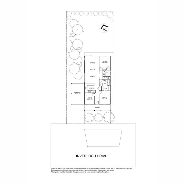Floorplan of Homely house listing, 17 Inverloch Drive, Point Cook VIC 3030