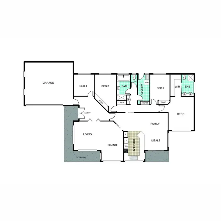 Floorplan of Homely house listing, 8 Aggie Place, Palmerston ACT 2913