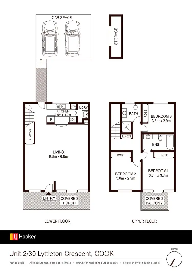 Floorplan of Homely townhouse listing, 2/30 Lyttleton Crescent, Cook ACT 2614