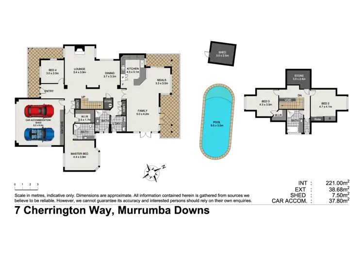 Floorplan of Homely house listing, 7 Cherington Way, Murrumba Downs QLD 4503