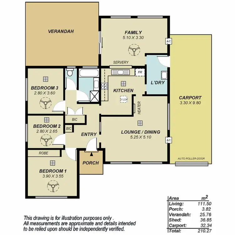 Floorplan of Homely house listing, 22 Francis Crescent, Salisbury Heights SA 5109