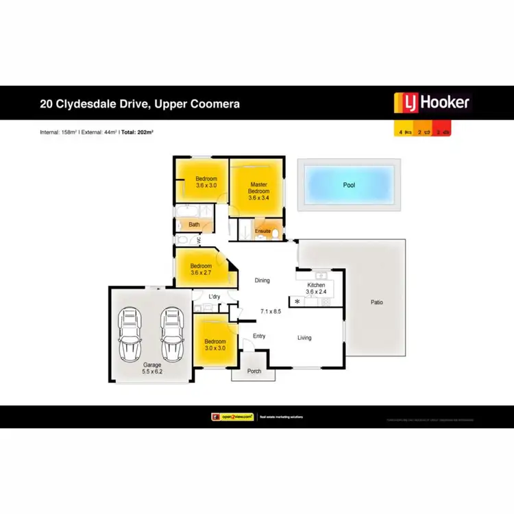 Floorplan of Homely house listing, 20 Clydesdale Drive, Upper Coomera QLD 4209