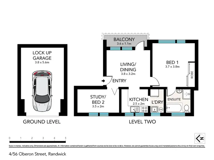 Floorplan of Homely apartment listing, 4/56 Oberon Street, Randwick NSW 2031