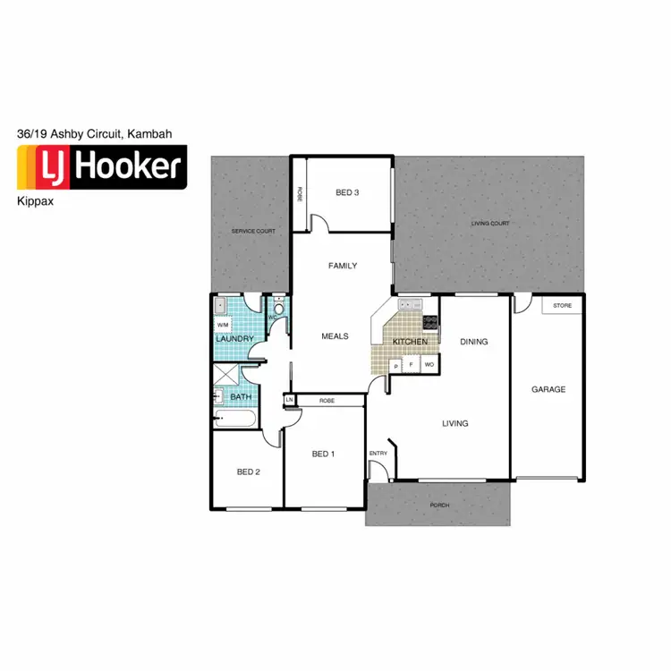 Floorplan of Homely townhouse listing, 36/19 Ashby Circuit, Kambah ACT 2902