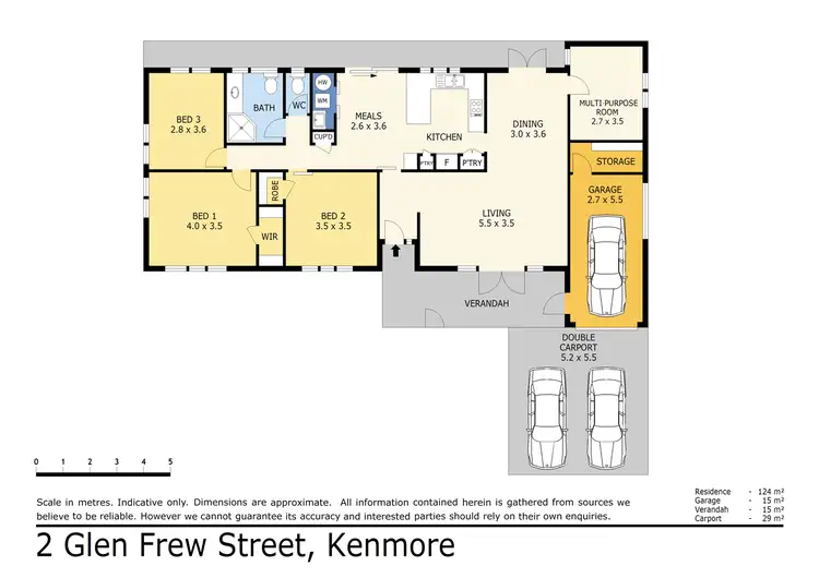Floorplan of Homely house listing, 2 Glen Frew St, Kenmore QLD 4069