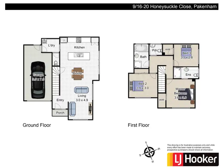 Floorplan of Homely house listing, 9/16-20 Honeysuckle Close, Pakenham VIC 3810