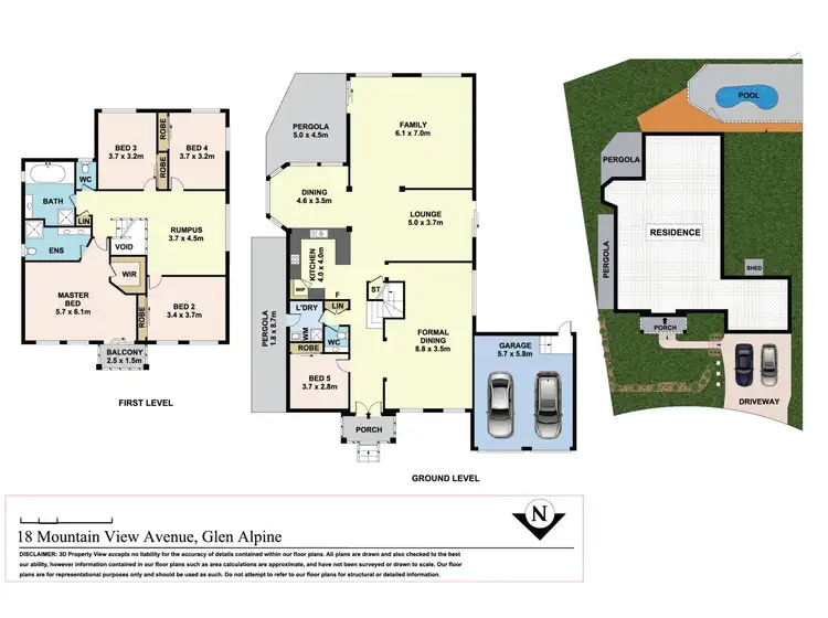 Floorplan of Homely house listing, 18 Mountain View Avenue, Glen Alpine NSW 2560