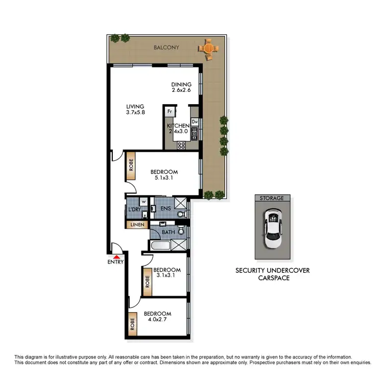 Floorplan of Homely apartment listing, 4/685 Old South Head Road, Vaucluse NSW 2030