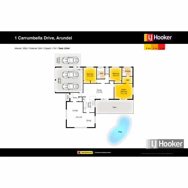 Floorplan of Homely house listing, 1 Carrumbella Drive (32 Melbourne Road), Arundel QLD 4214