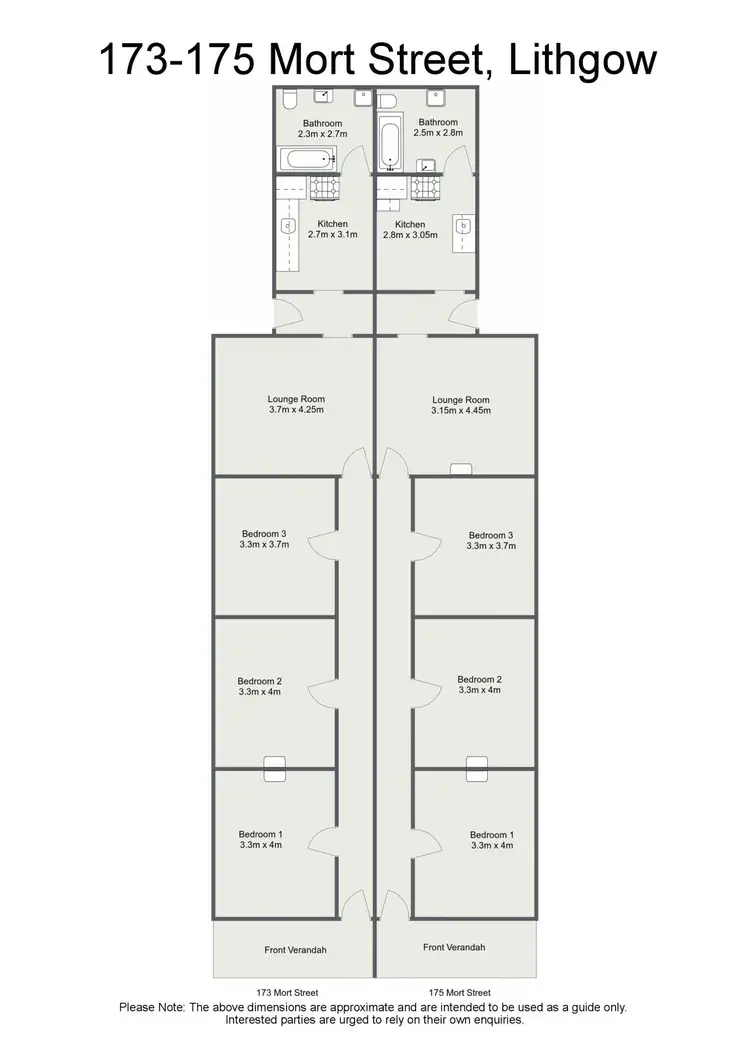 Floorplan of Homely house listing, 173 -175 Mort Street, Lithgow NSW 2790