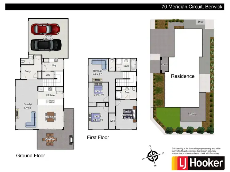 Floorplan of Homely house listing, 70 Meridian Circuit, Berwick VIC 3806