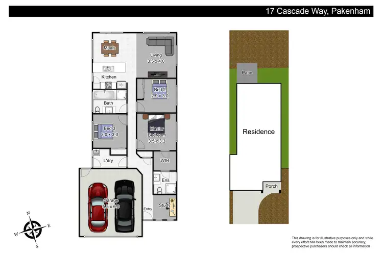 Floorplan of Homely house listing, 17 Cascade Way, Pakenham VIC 3810