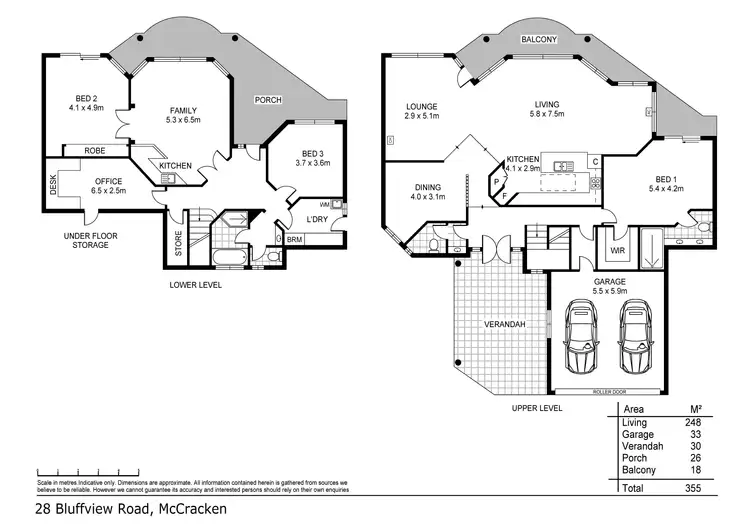 Floorplan of Homely house listing, 28 Bluffview Road, Mccracken SA 5211