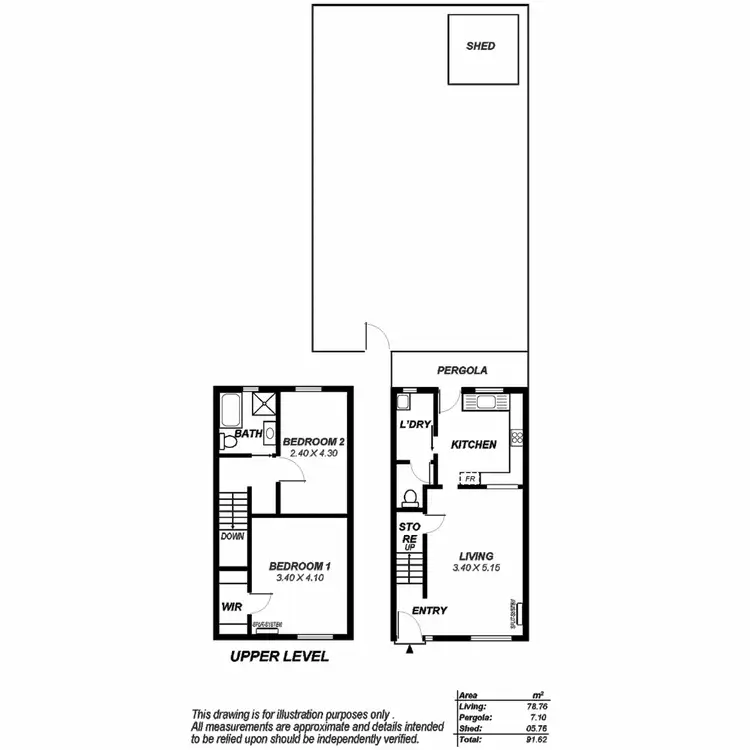 Floorplan of Homely townhouse listing, 83 Glenbrook Close, Marden SA 5070