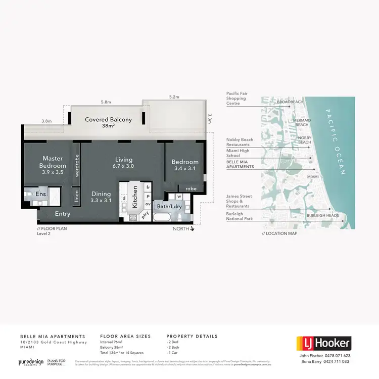Floorplan of Homely apartment listing, 10/2103 Gold Coast Highway, Miami QLD 4220