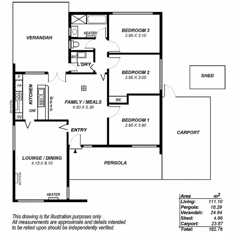 Floorplan of Homely house listing, 3 Horatio Street, Modbury SA 5092