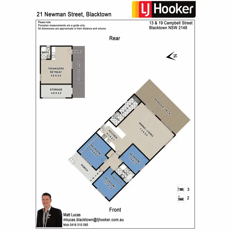 Floorplan of Homely house listing, 21 Newman Street, Blacktown NSW 2148