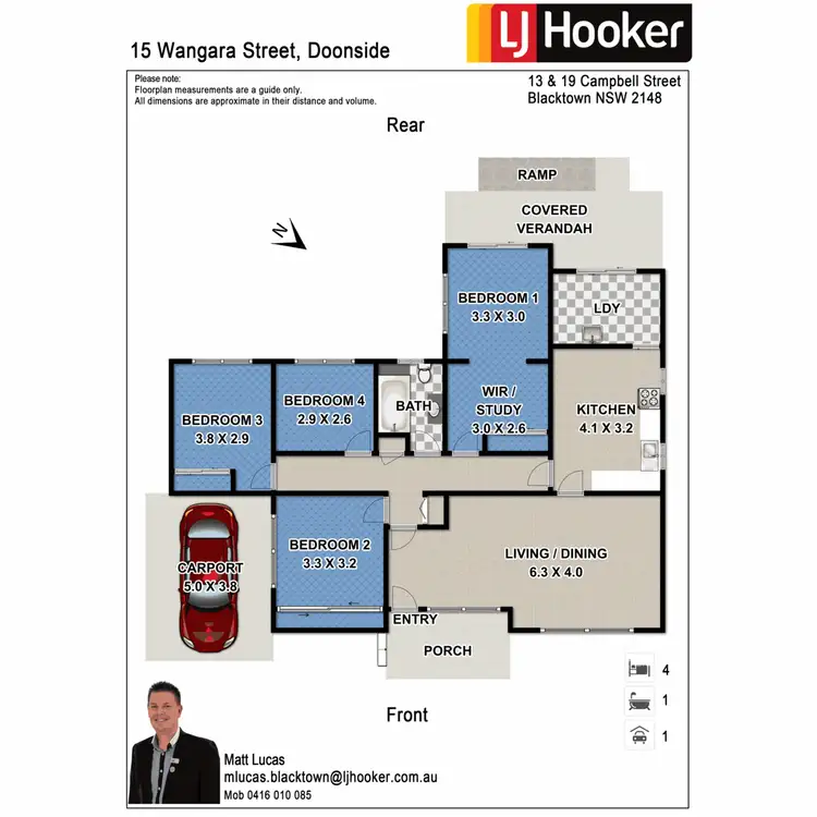 Floorplan of Homely house listing, 15 Wangara Street, Doonside NSW 2767