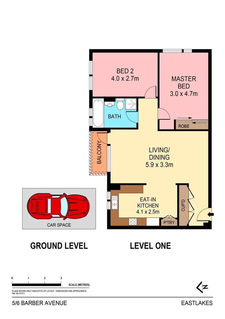 Floorplan of Homely apartment listing, 5/6 Barber Avenue, Eastlakes NSW 2018