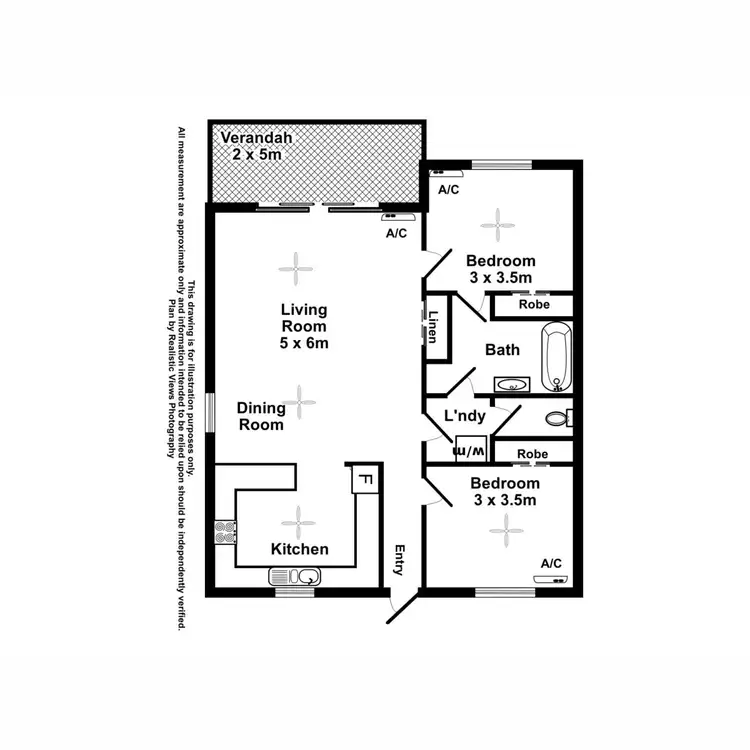 Floorplan of Homely unit listing, 3/26 Flametree Circuit, Rosebery NT 832